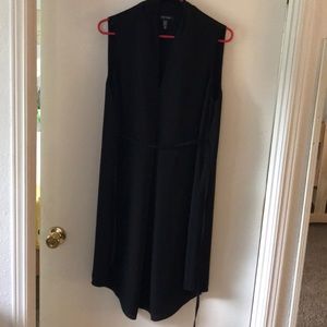 Black, v-neck maternity dress